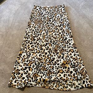 Babaton Cheetah Print Midi Skirt